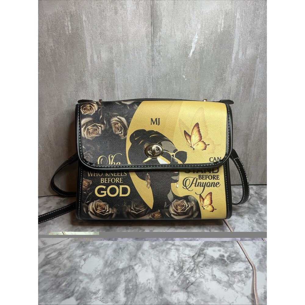 STA Faith-Inspired Crossbody Purse – Statement Black Woman Art Desig